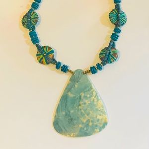Vintage Abalone Shell Necklace